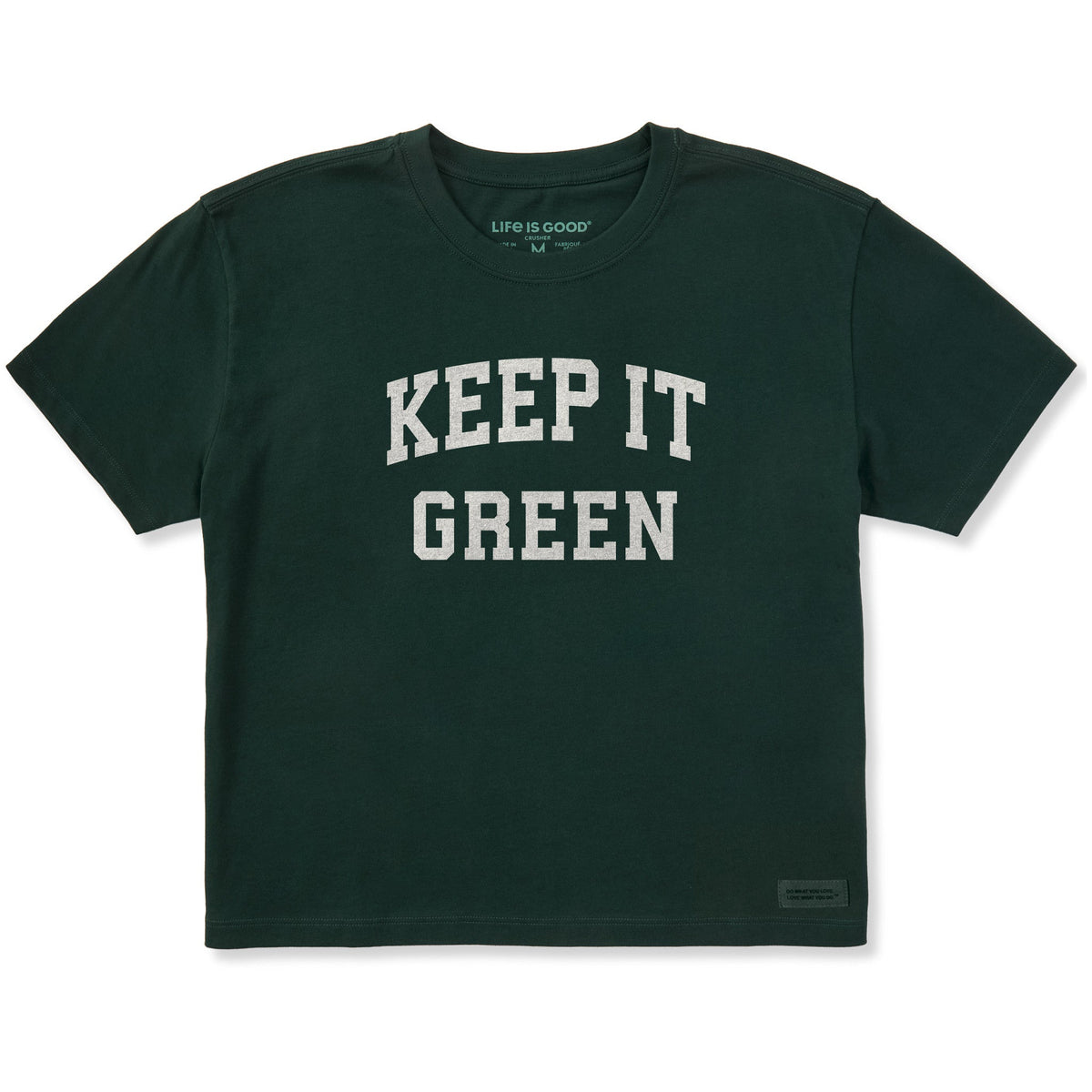 Women's Keep it Green Arch Short Sleeve Crusher Boxy Tee
