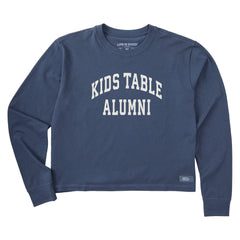 Women's Kids Table Alumni Arch Long Sleeve Crusher Boxy Tee