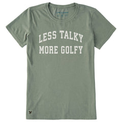 Women's Less Talky More Golfy Short Sleeve Crusher Tee