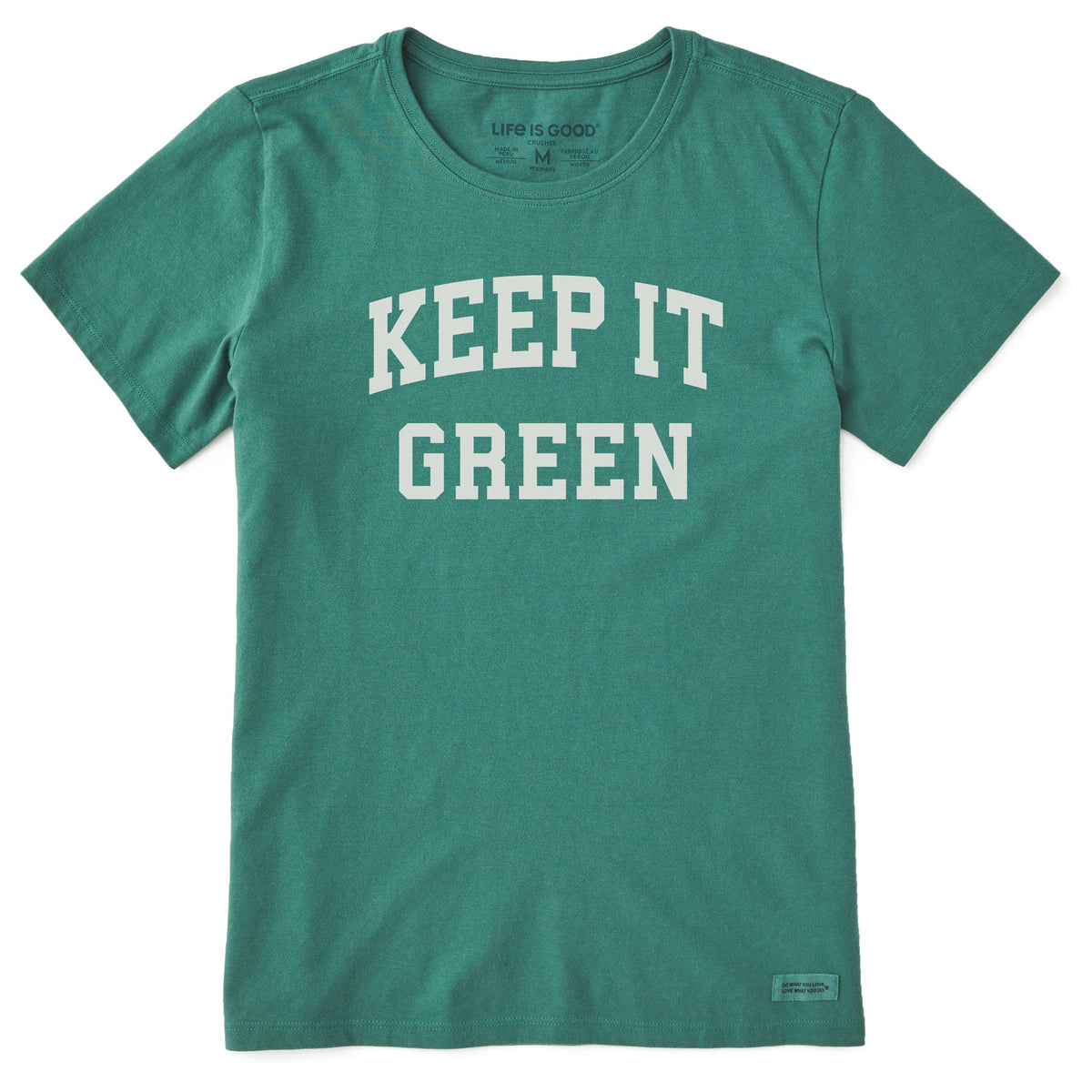 Women's Keep it Green Arch Short Sleeve Crusher Tee
