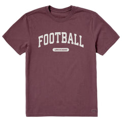Men's Football Arch Short Sleeve Crusher Tee