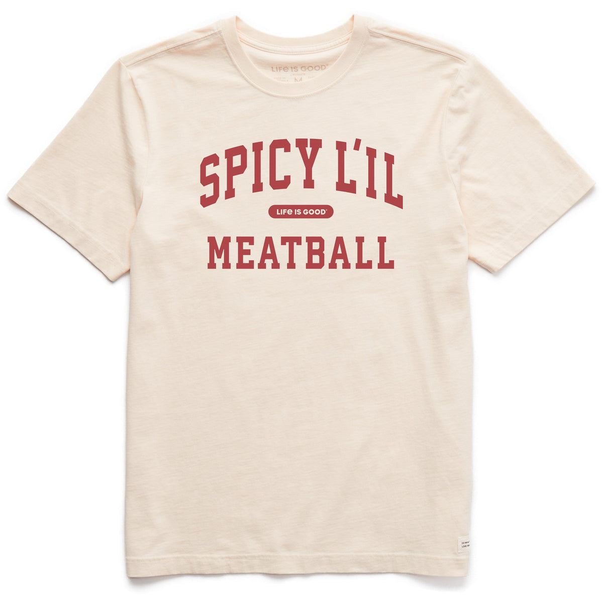 Men's Spicy L'il Meatball Arch Short Sleeve Crusher Tee
