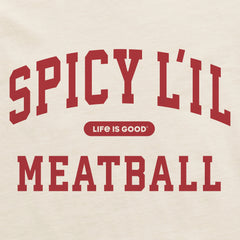 Men's Spicy L'il Meatball Arch Short Sleeve Crusher Tee