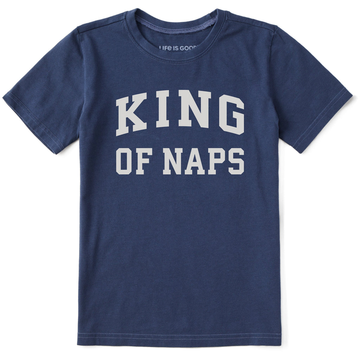 Kids King of Naps Arch Short Sleeve Crusher Tee