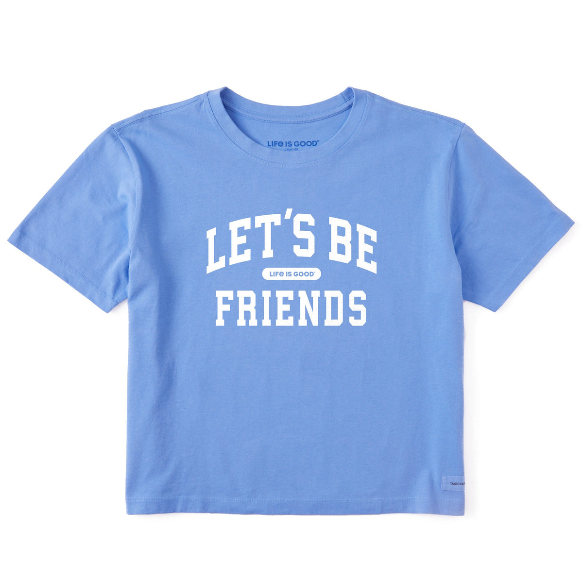 Women's Let's Be Friends Arch Short Sleeve Crusher Boxy Tee