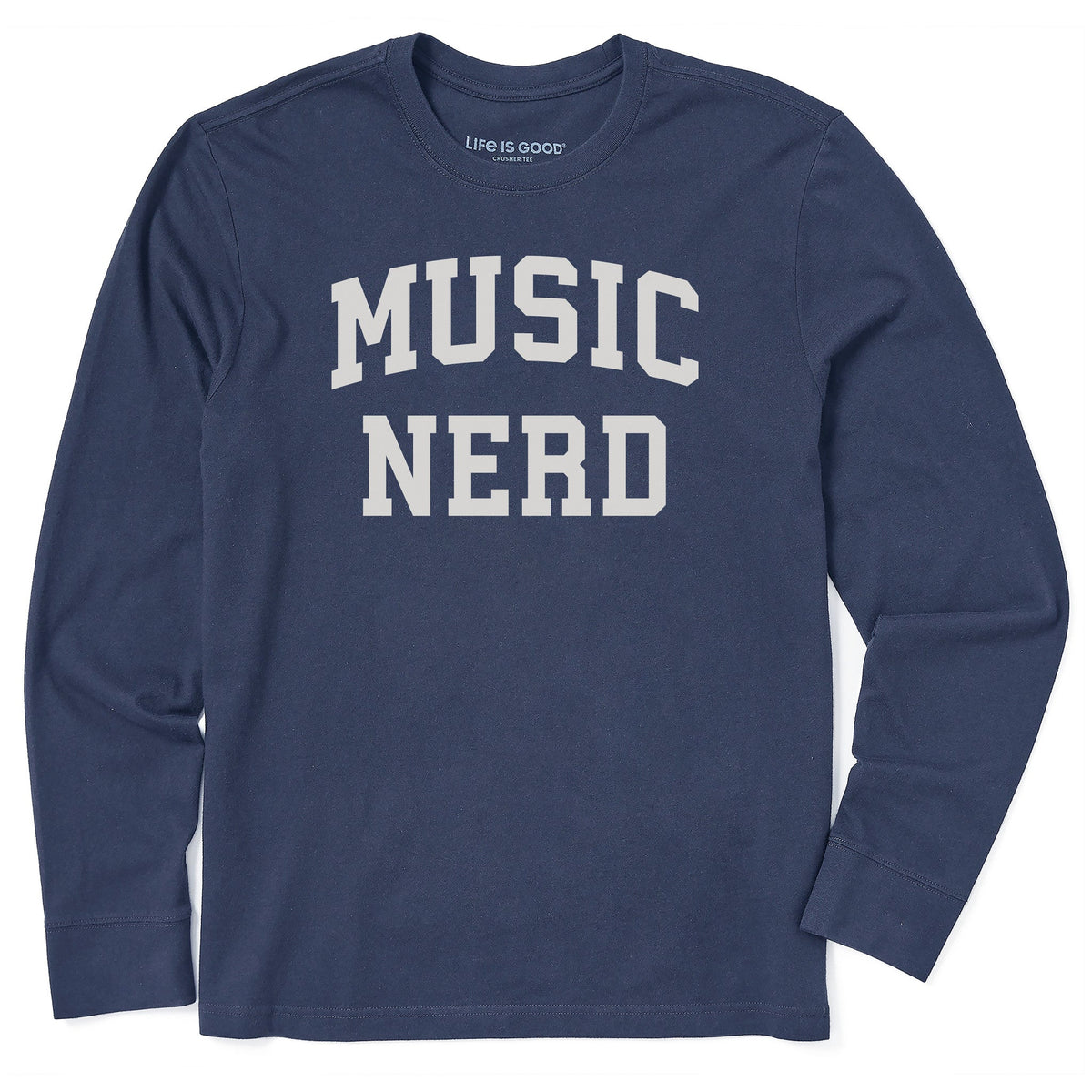 Men's Music Nerd Arch Long Sleeve Crusher Tee