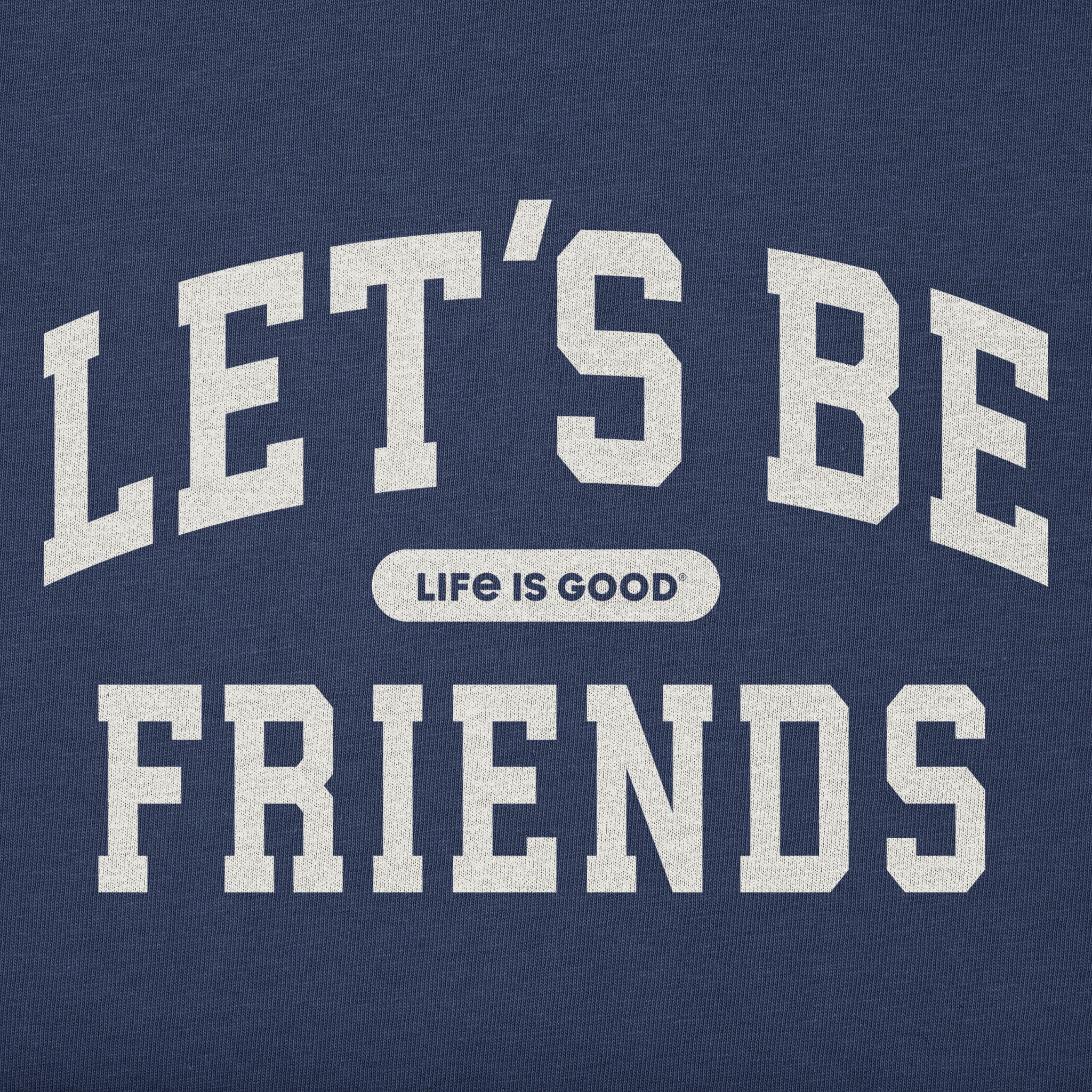 Toddler Let's Be Friends Arch Short Sleeve Crusher Tee