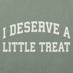 Women's I Deserve a Little Treat Arch Short Sleeve Crusher Boxy Tee
