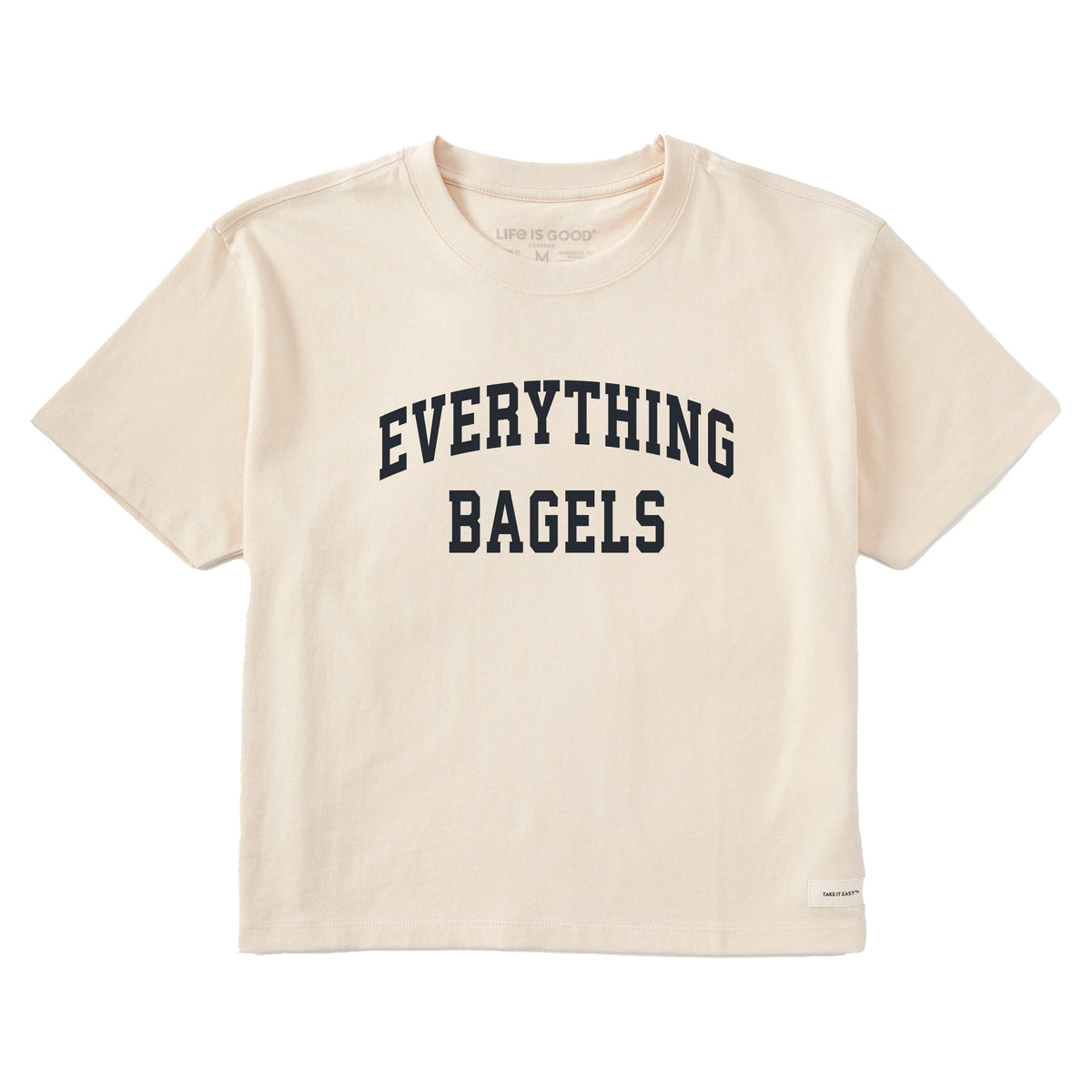 Women's Everything Bagels Arch Short Sleeve Crusher Boxy Tee