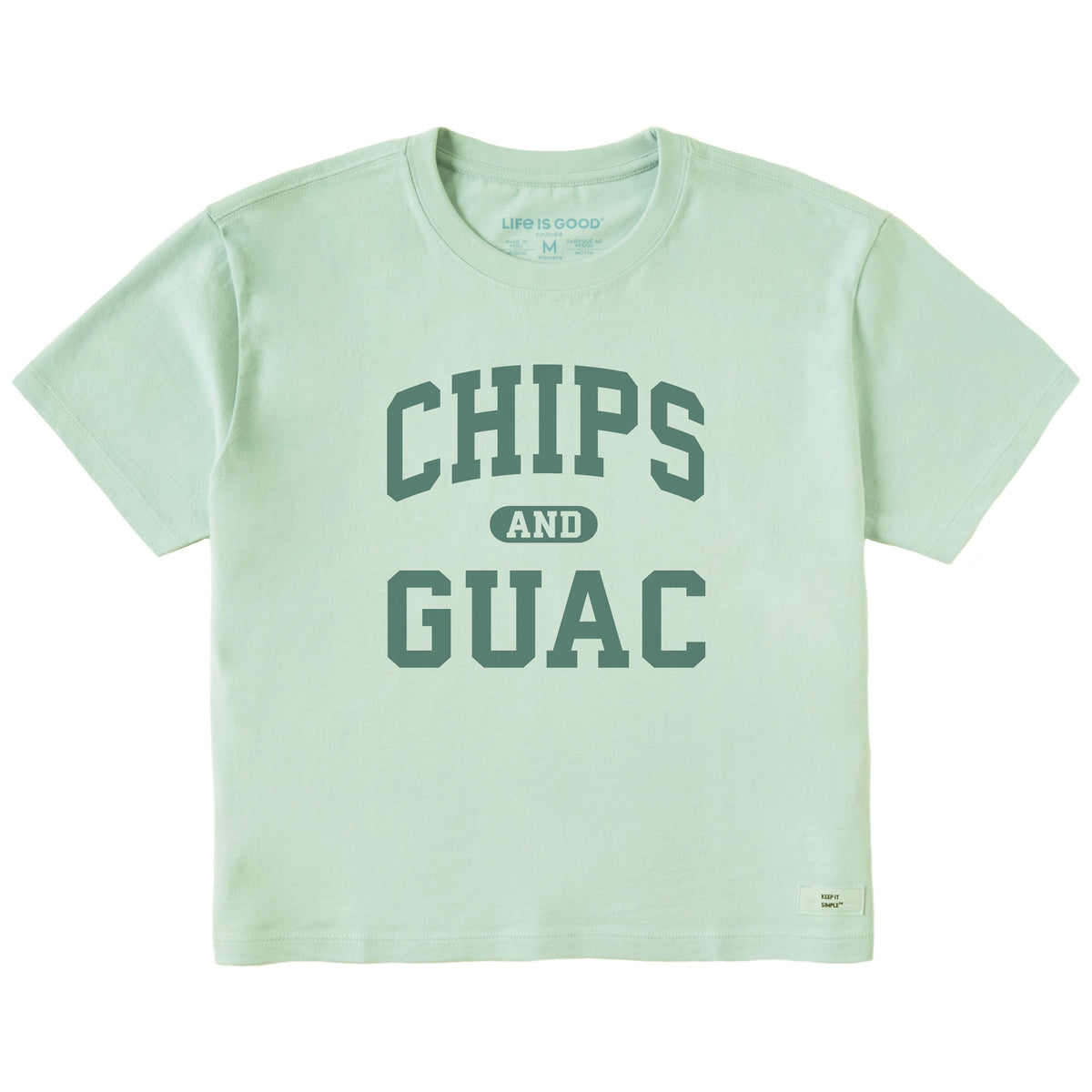 Women's Chips and Guac Arch Short Sleeve Crusher Boxy Tee