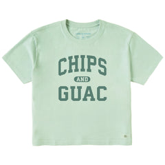 Women's Chips and Guac Arch Short Sleeve Crusher Boxy Tee