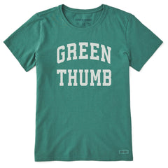 Women's Green Thumb Arch Short Sleeve Crusher Tee