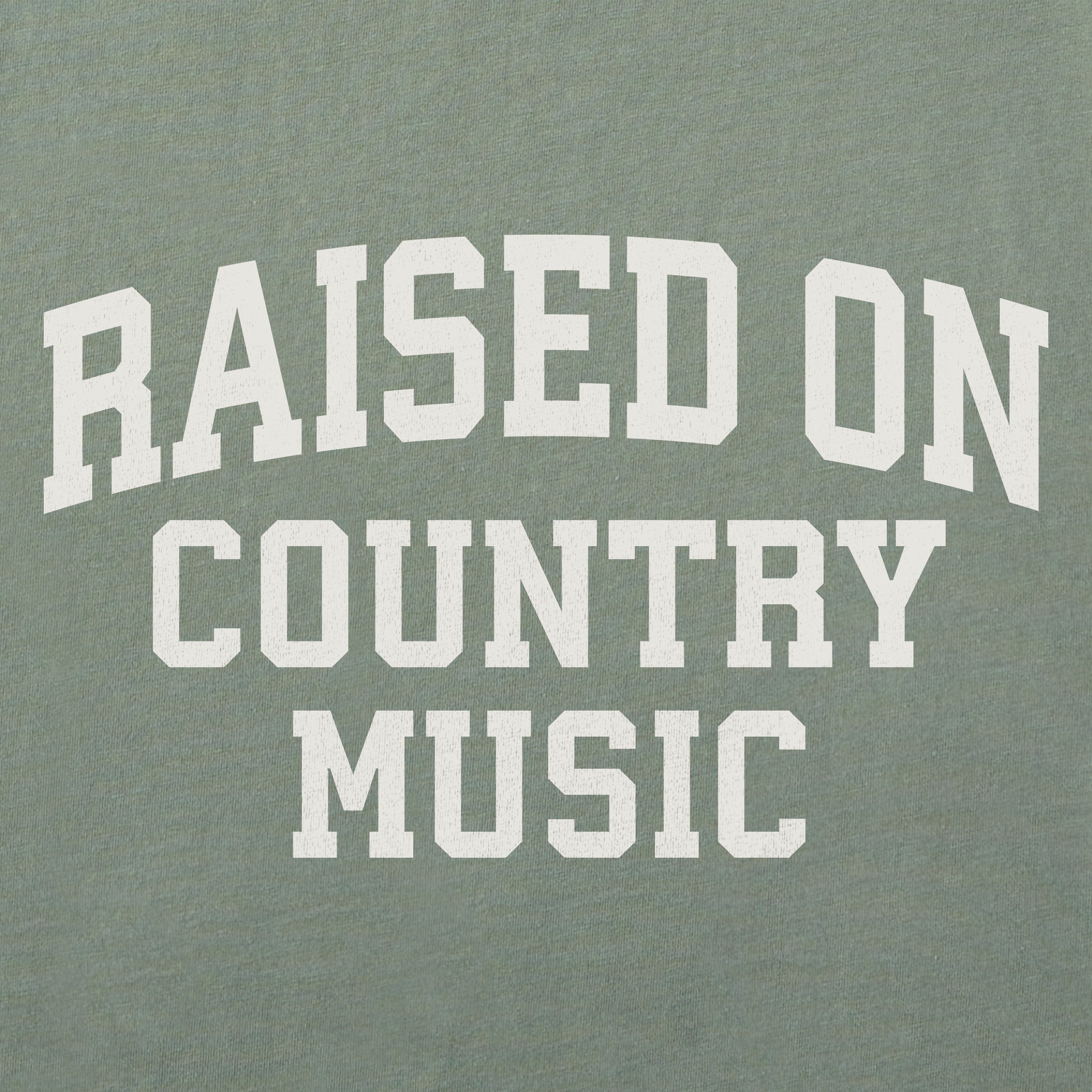 Men's Raised on Country Music Arch Short Sleeve Crusher Tee