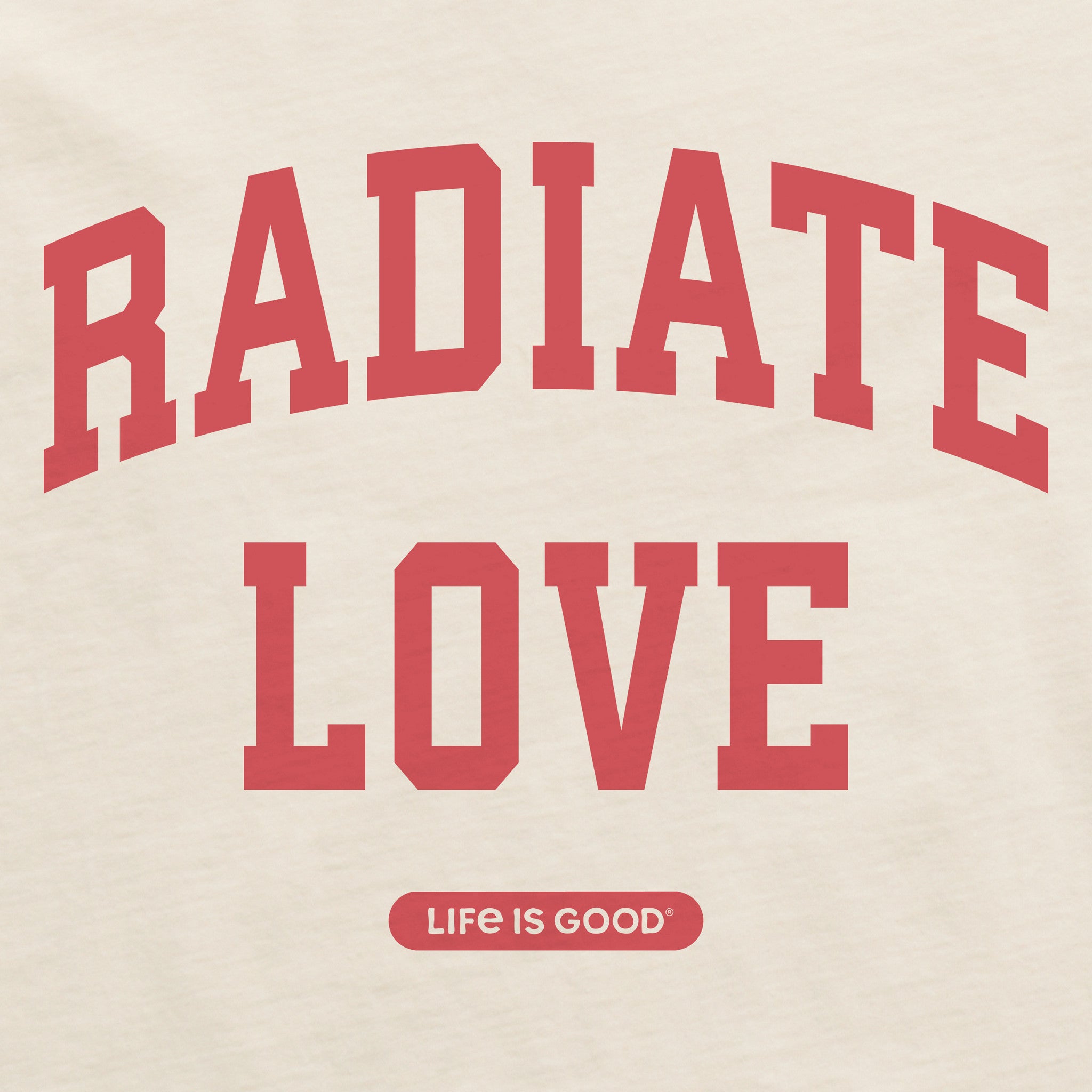 Men's Radiate Love Arch Short Sleeve Crusher Tee