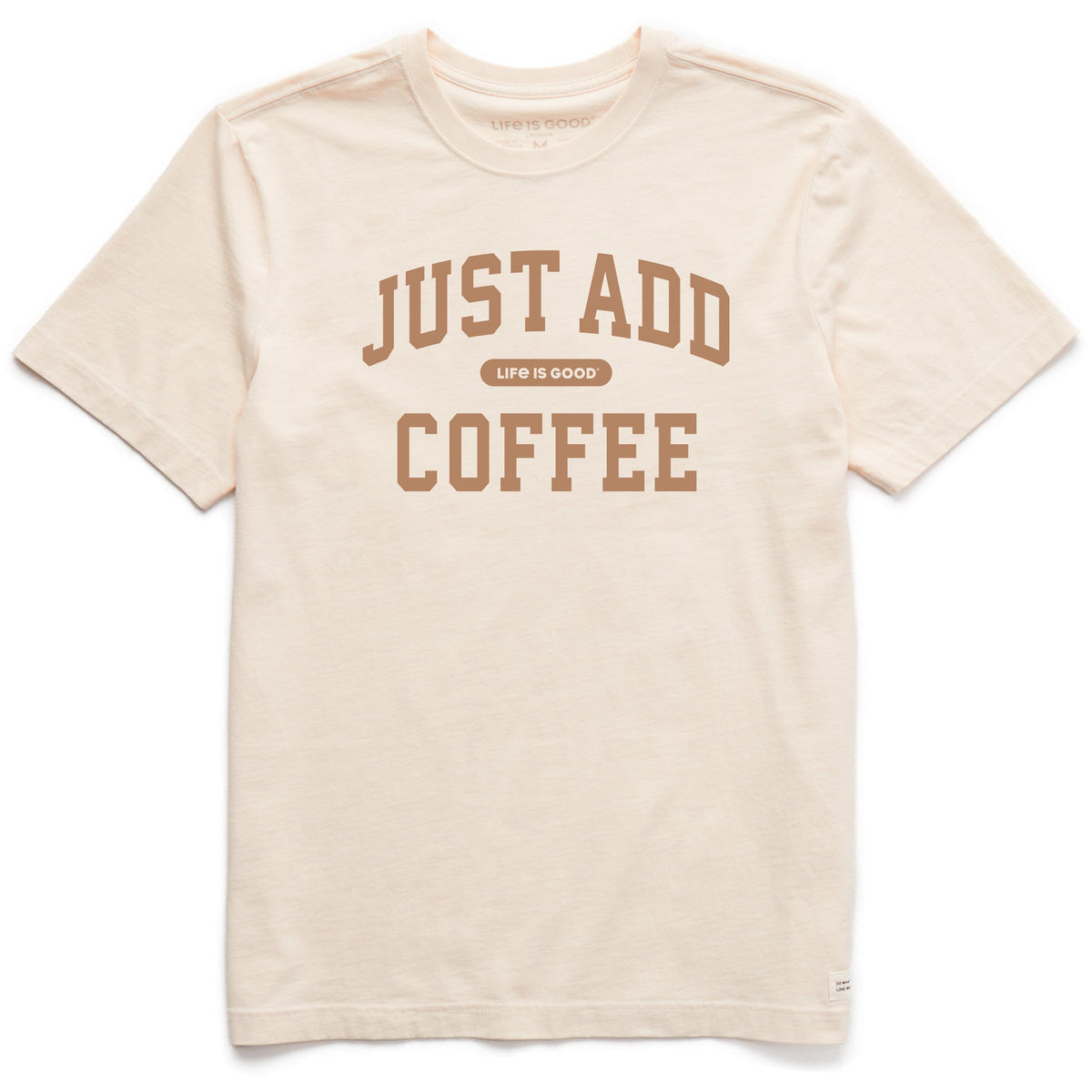 Men's Just Add Coffee Arch Short Sleeve Crusher Tee