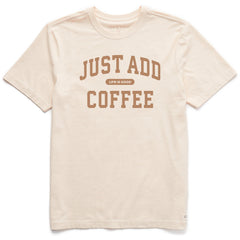 Men's Just Add Coffee Arch Short Sleeve Crusher Tee