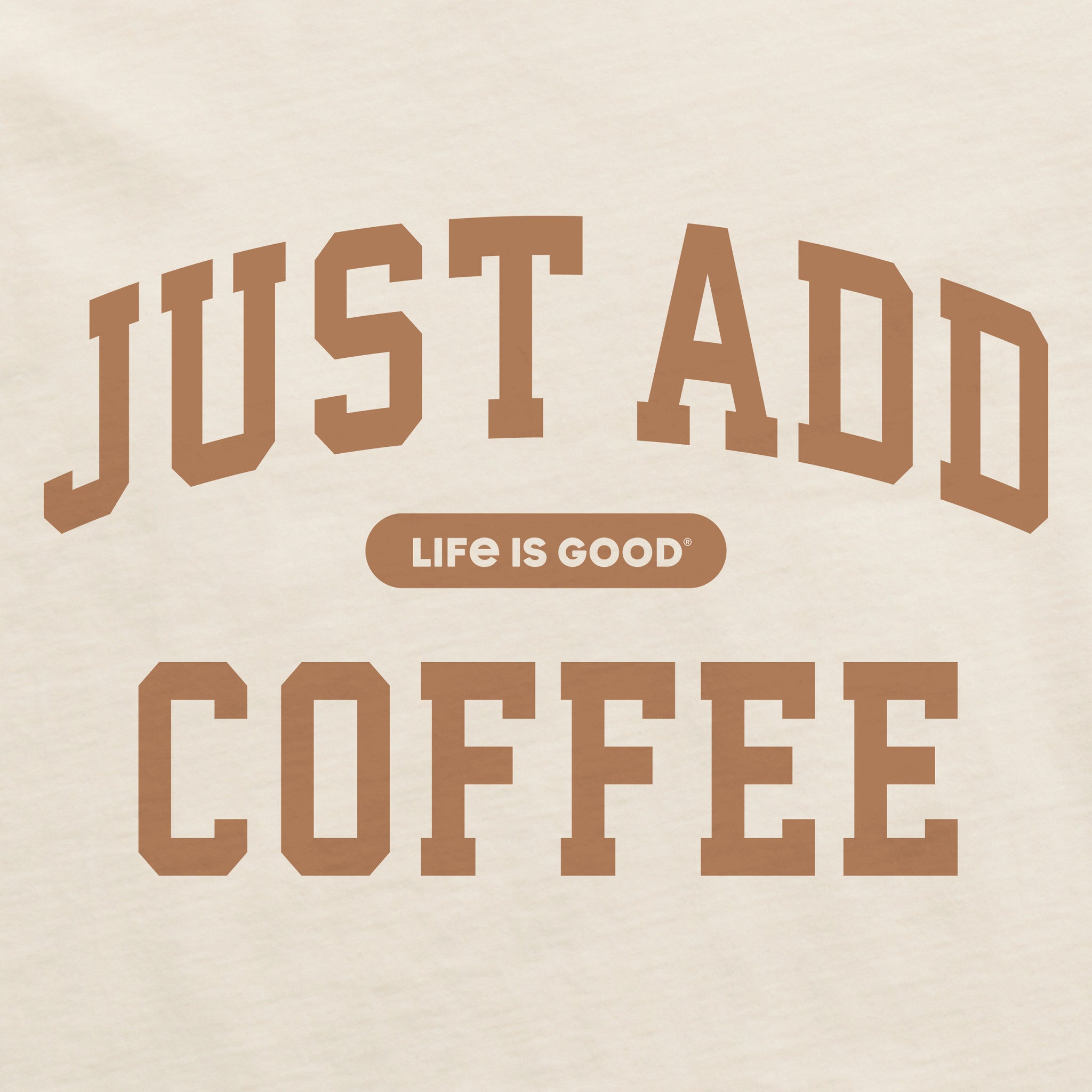 Men's Just Add Coffee Arch Short Sleeve Crusher Tee