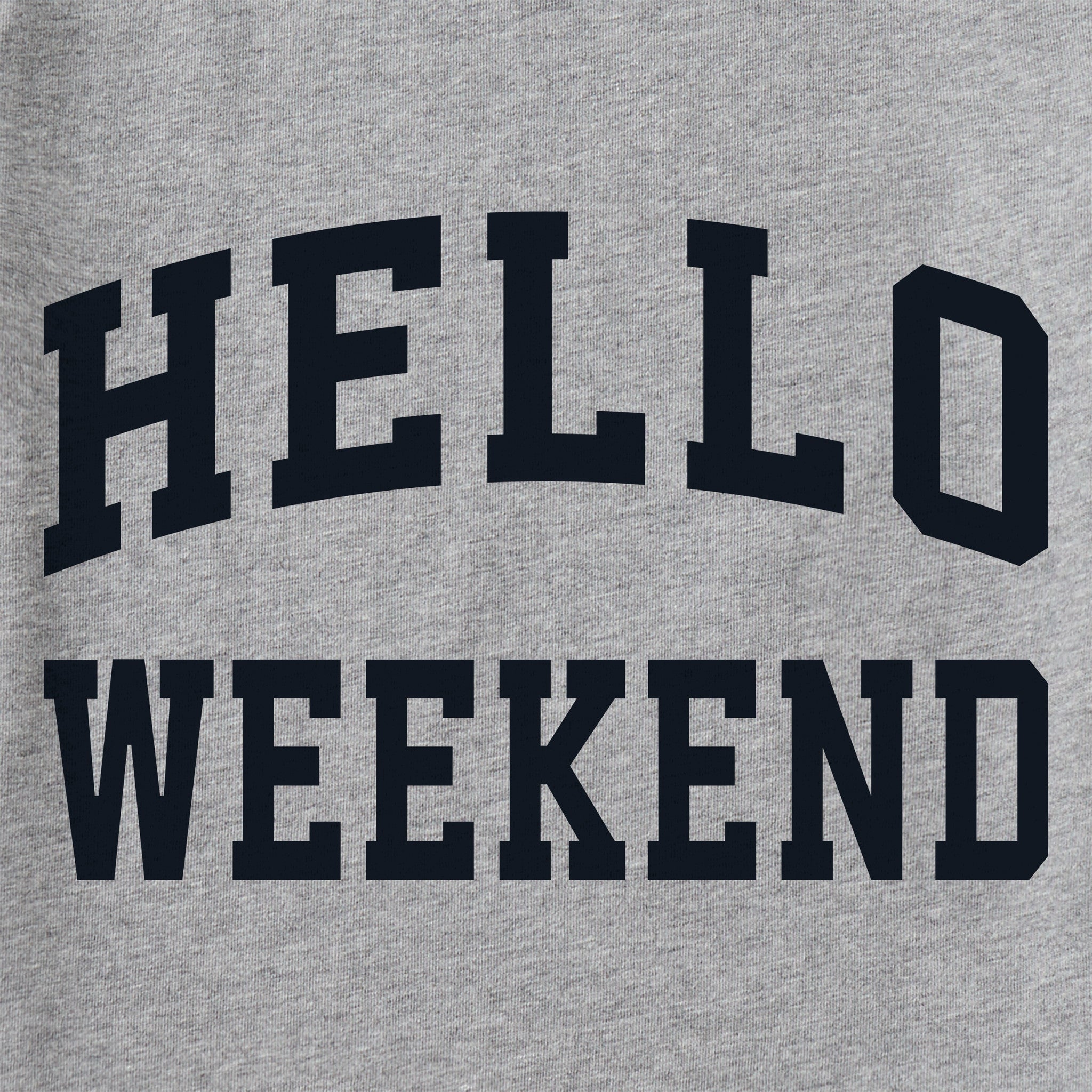 Kids Hello Weekend Arch Long Sleeve Crusher Tee