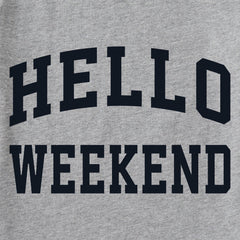Kids Hello Weekend Arch Long Sleeve Crusher Tee