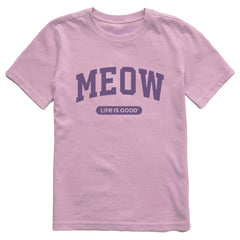 Kids Meow Arch Short Sleeve Crusher Tee