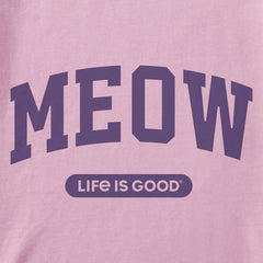 Kids Meow Arch Short Sleeve Crusher Tee