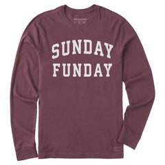 Men's Sunday Funday Arch Long Sleeve Crusher Tee