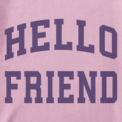 Women's Hello Friend Arch Short Sleeve Crusher Boxy Tee