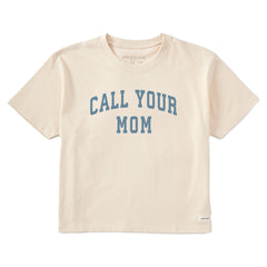 Women's Call Your Mom Arch Short Sleeve Crusher Boxy Tee