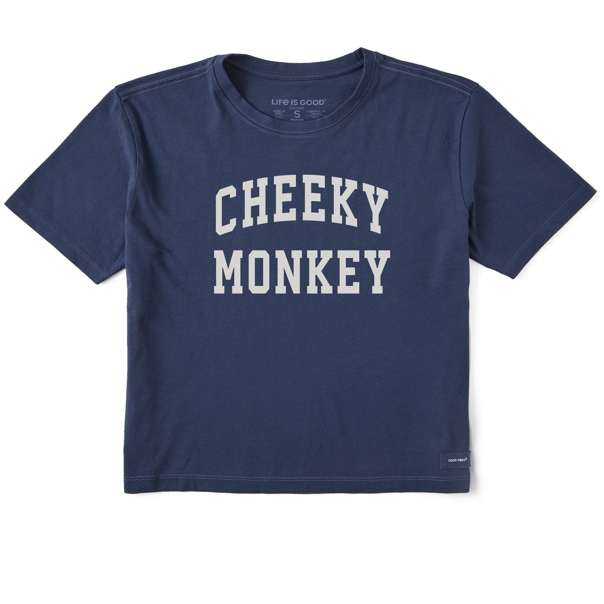 Women's Cheeky Monkey Arch Short Sleeve Crusher Boxy Tee
