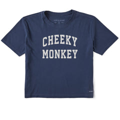 Women's Cheeky Monkey Arch Short Sleeve Crusher Boxy Tee