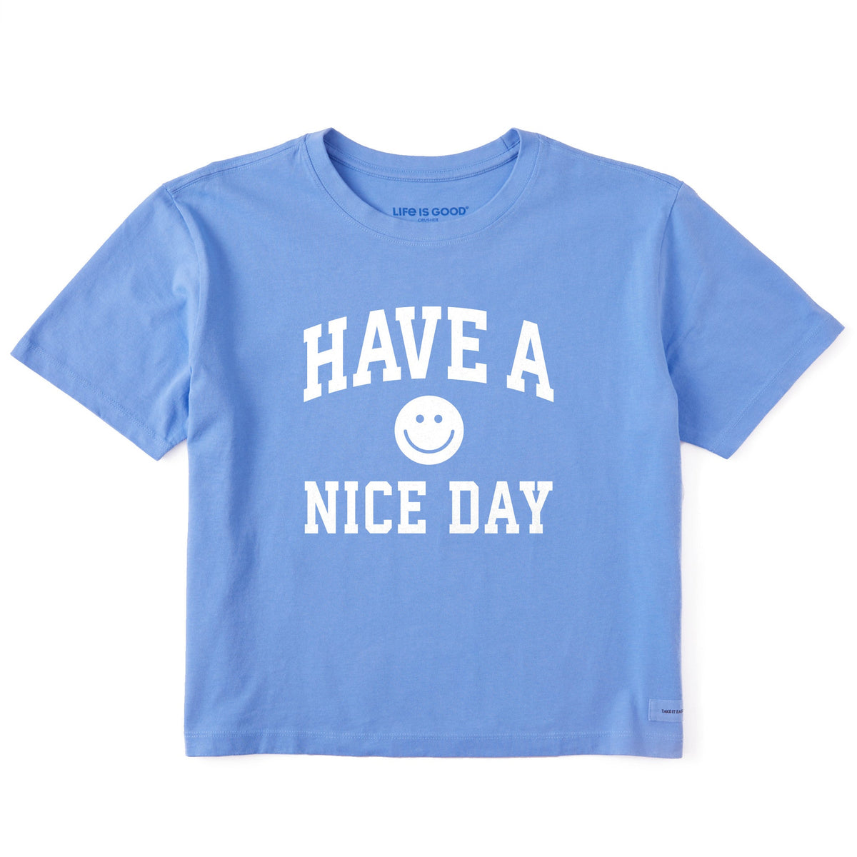 Women's Have a Nice Day Arch Short Sleeve Crusher Boxy Tee