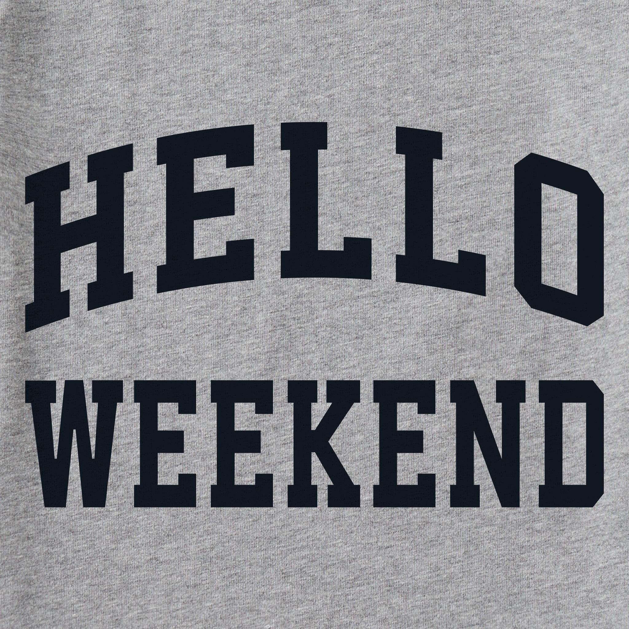 Women's Hello Weekend Arch Long Sleeve Crusher Tee