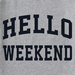 Women's Hello Weekend Arch Long Sleeve Crusher Tee