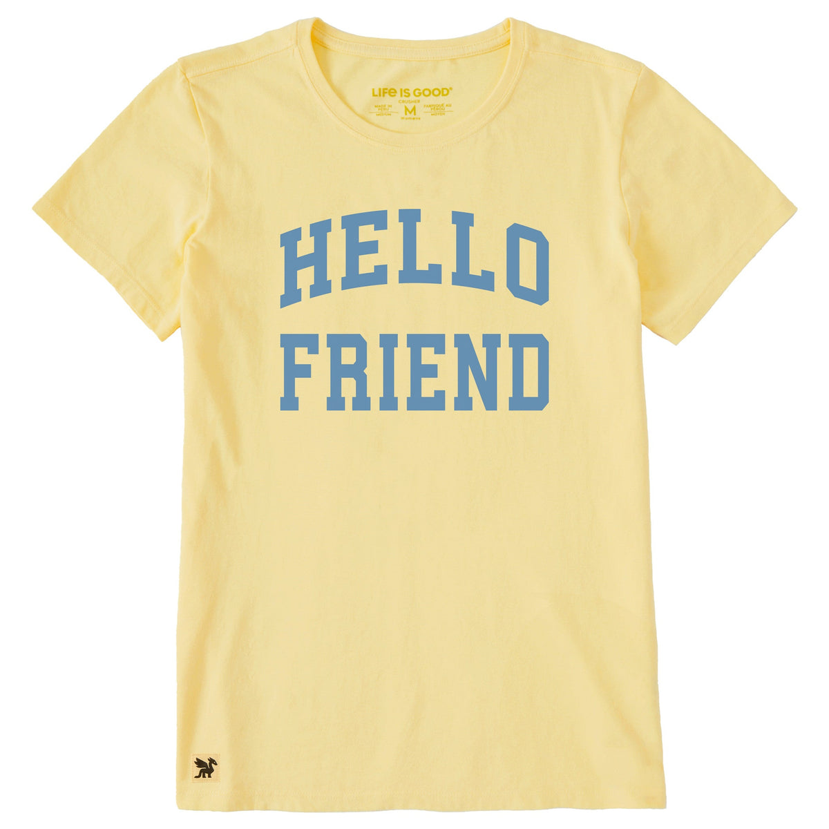 Women's Hello Friend Arch Short Sleeve Crusher Tee