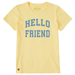 Women's Hello Friend Arch Short Sleeve Crusher Tee