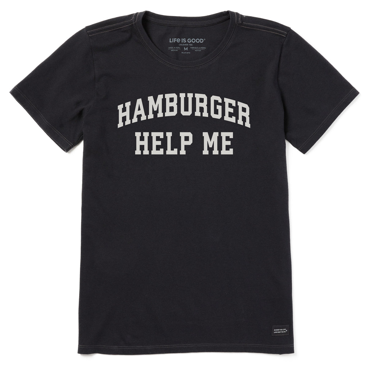 Women's Hamburger Help Me Arch Short Sleeve Crusher Tee
