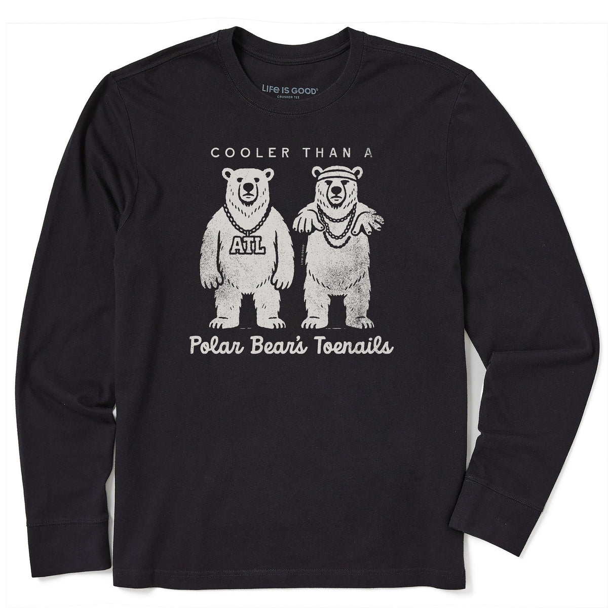 Men's Polar Bear's Toenails Long Sleeve Crusher Tee