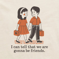 Women's Gonna Be Friends Short Sleeve Crusher Boxy Tee