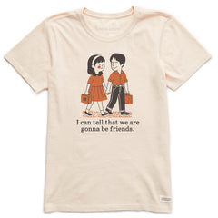 Women's Gonna Be Friends Short Sleeve Crusher Tee
