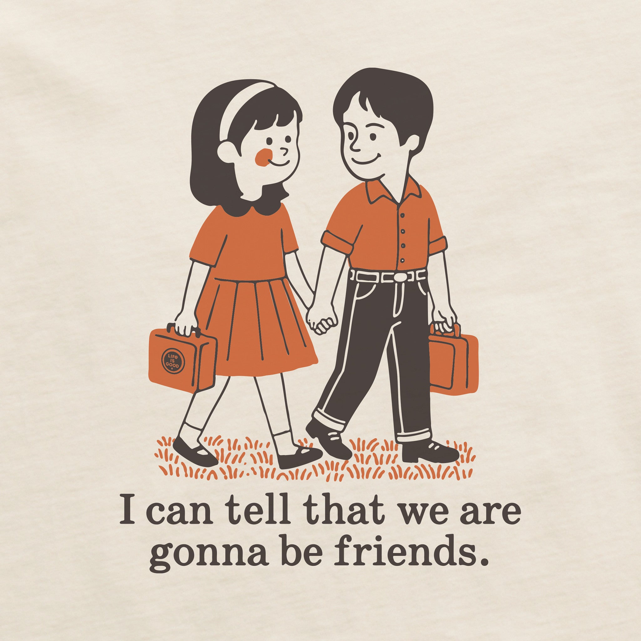 Women's Gonna Be Friends Short Sleeve Crusher Tee