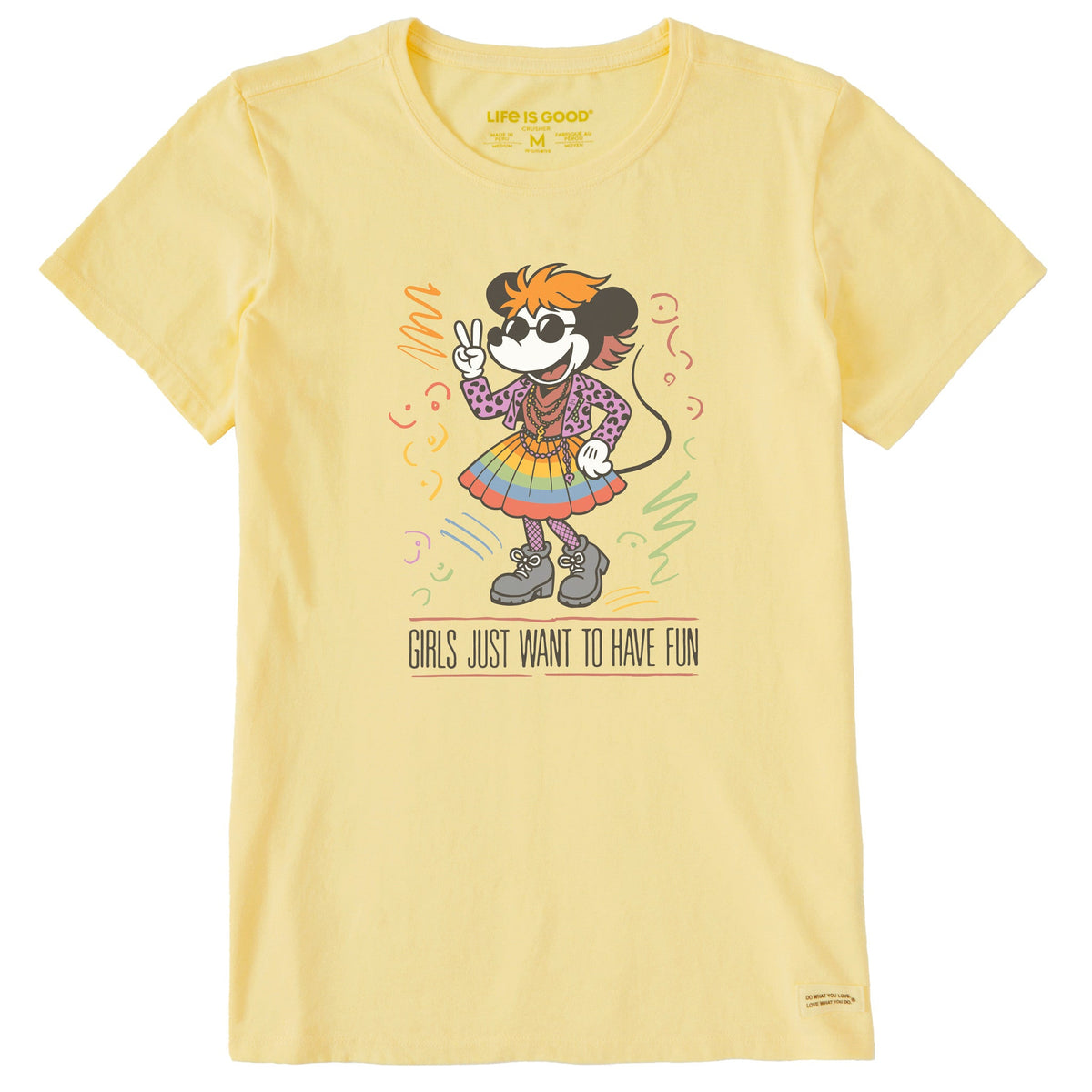 Women's Girls Just Wanna Have Fun in the 80s Short Sleeve Crusher Tee
