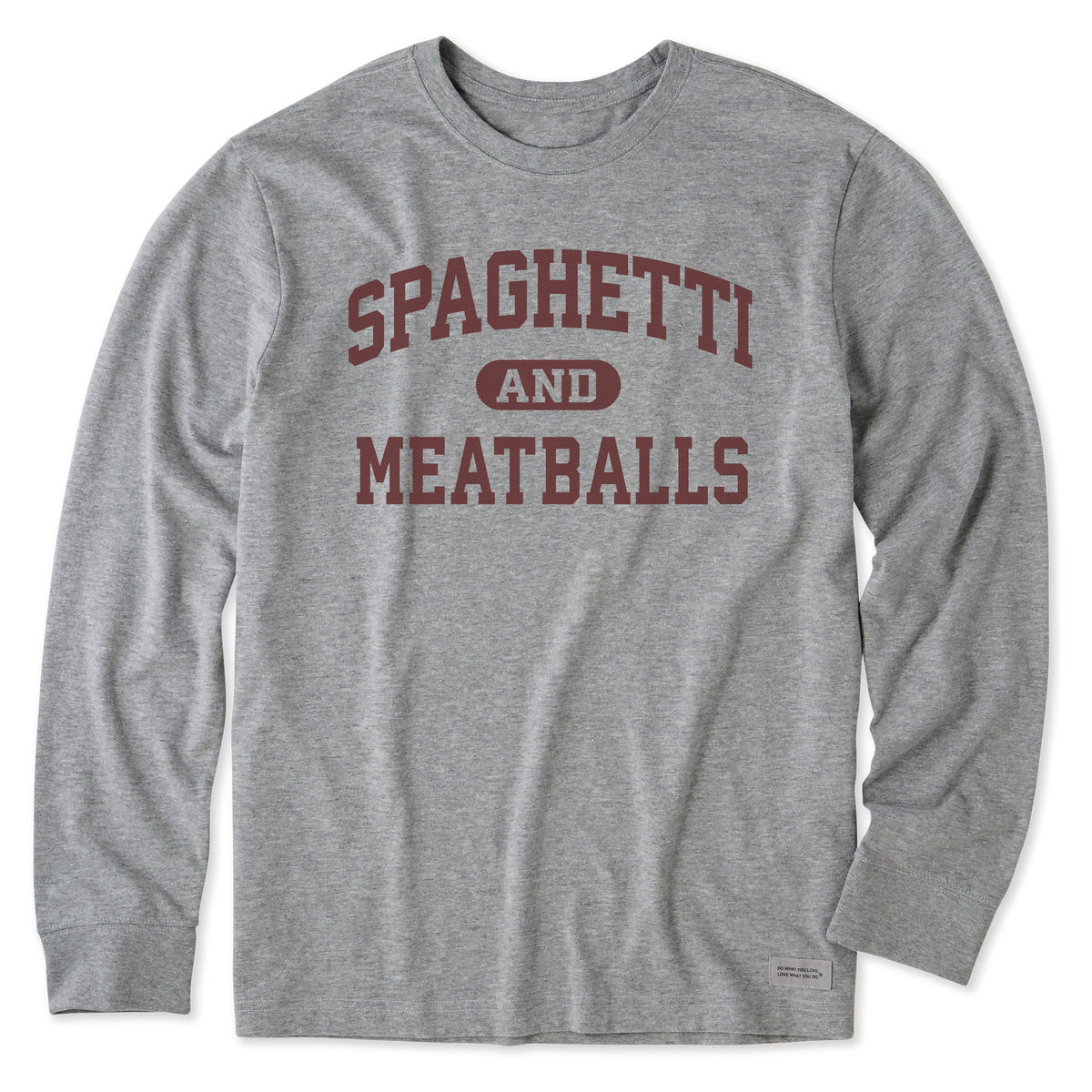 Men's Spaghetti and Meatballs Arch Long Sleeve Crusher Tee