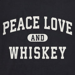Men's Peace Love and Whiskey Arch Short Sleeve Crusher Tee
