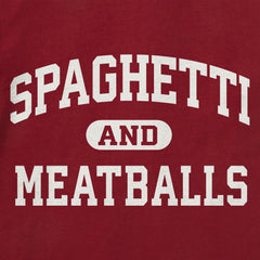 Toddler Spaghetti and Meatballs Arch Short Sleeve Crusher Tee