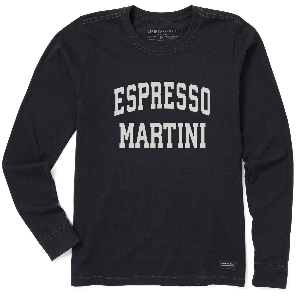 Women's Espresso Martini Arch Long Sleeve Crusher Tee