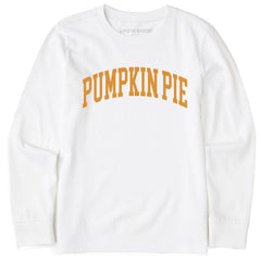 Kids Pumpkin Pie Athletic Arch Long Sleeve Crusher Tee