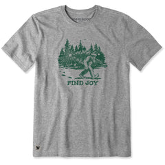 Men's Find Joy Sasquatch Short Sleeve Crusher Tee
