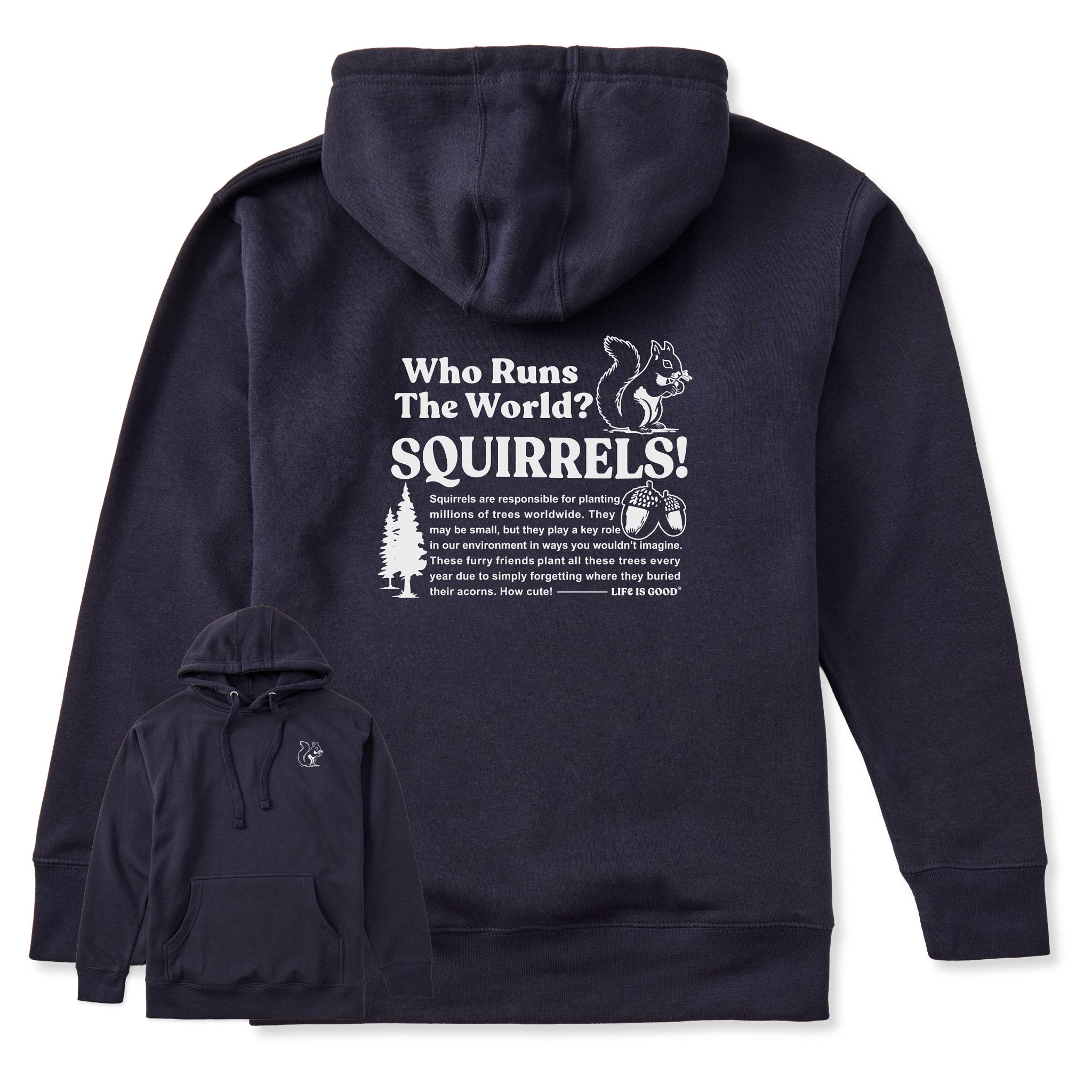 Adult Unisex Squirrels Run the World Every Wear Hoodie Sweatshirt