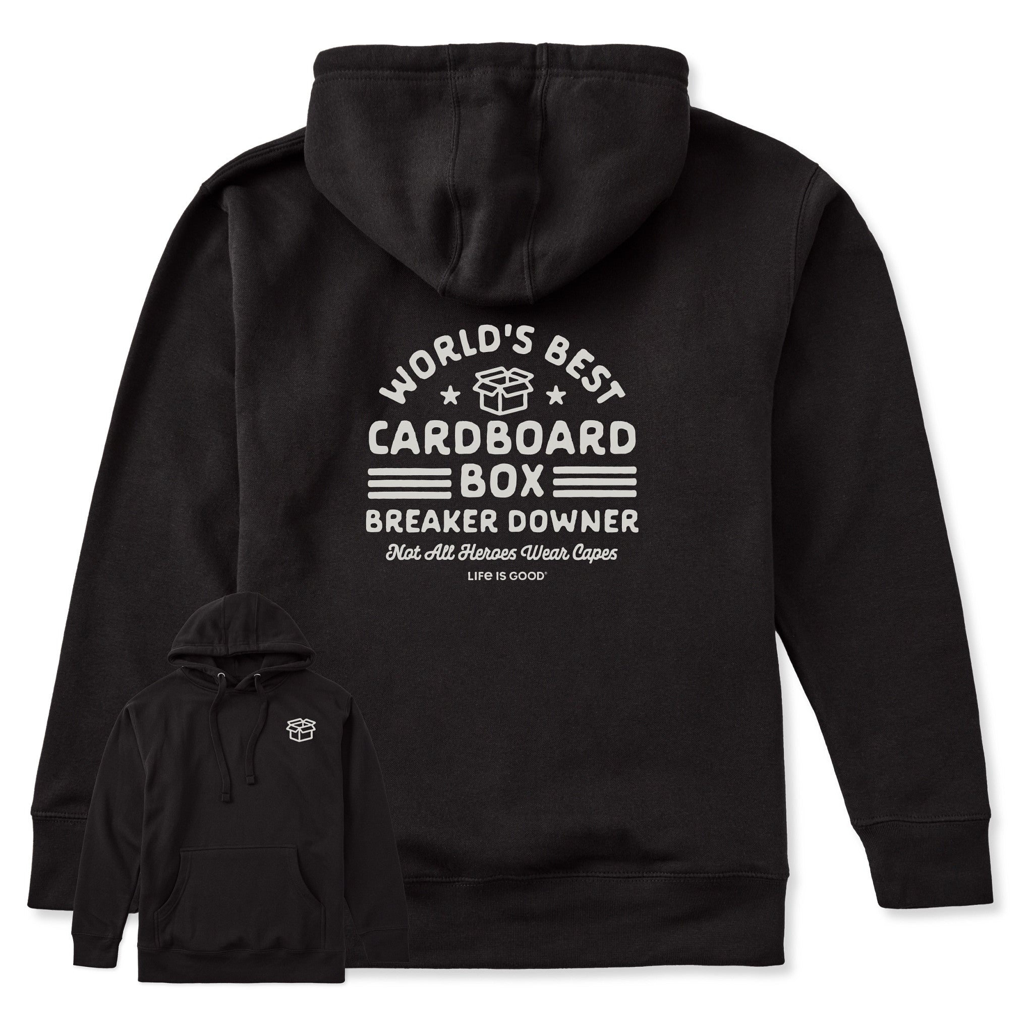 Adult Unisex Cardboard Box Breaker Downer Every Wear Hoodie Sweatshirt