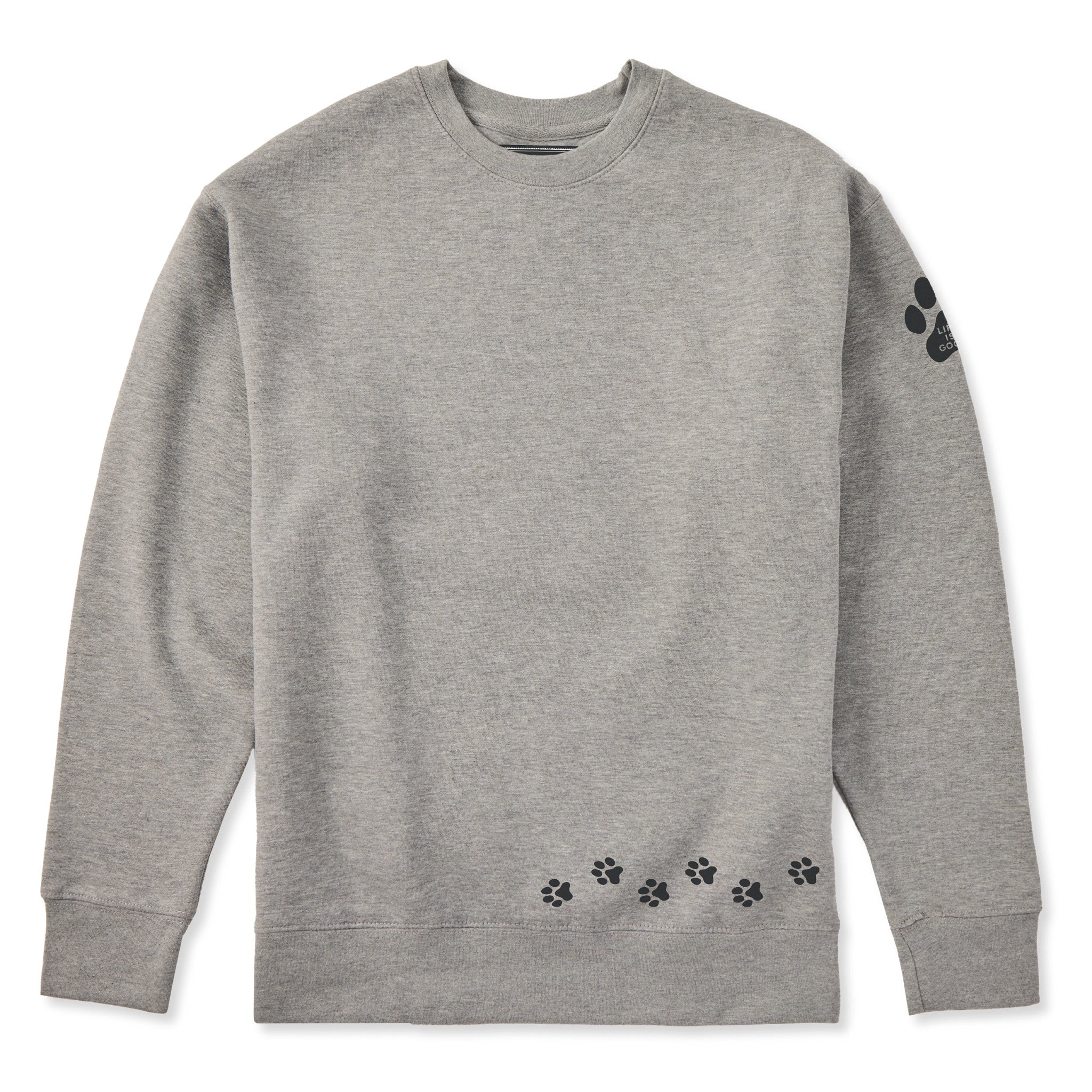 Adult Unisex Walking Paws Every Wear Crew Sweatshirt